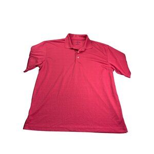 Champions Tour Mens Pink Polo Shirt Size L Polyester